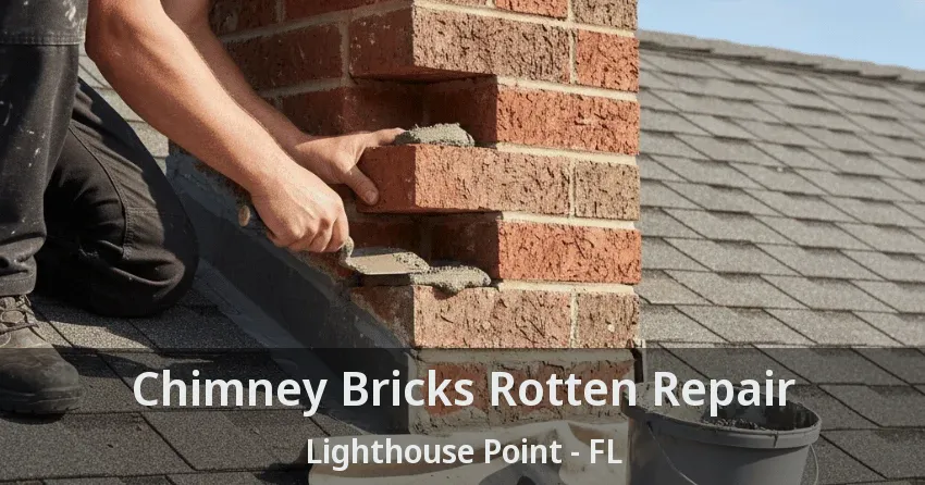 Chimney Bricks Rotten Repair Lighthouse Point - FL